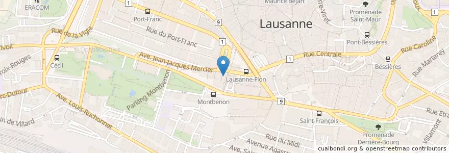 Mapa de ubicacion de MadHouse en سوئیس, Vaud, District De Lausanne, Lausanne.