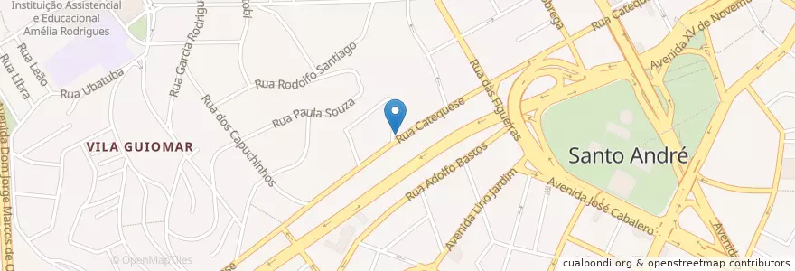 Mapa de ubicacion de Sushi ABC en Brezilya, Güneydoğu Bölgesi, Сан Паулу, Região Geográfica Intermediária De São Paulo, Região Metropolitana De São Paulo, Região Imediata De São Paulo, Santo André.