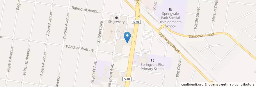 Mapa de ubicacion de Cô Thư Quán en Австралия, Виктория, City Of Greater Dandenong.