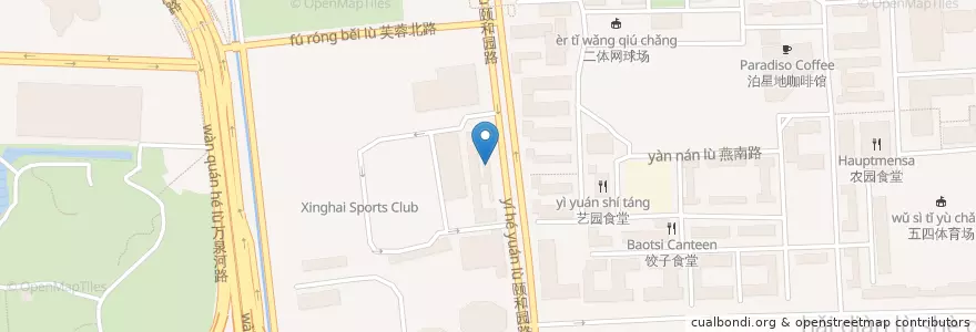 Mapa de ubicacion de 星巴克 en Cina, Pechino, Hebei, 海淀区.