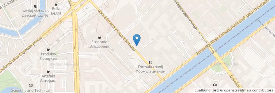Mapa de ubicacion de Райффайзен en Russland, Föderationskreis Nordwest, Oblast Leningrad, Sankt Petersburg, Адмиралтейский Район, Сенной Округ.