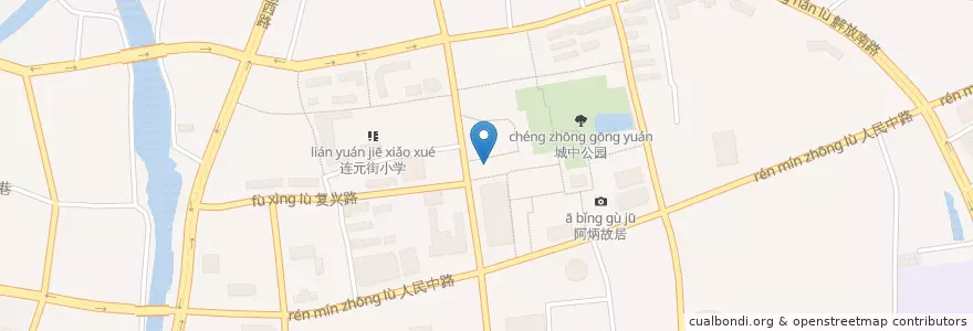 Mapa de ubicacion de Luckin Coffee en China, Wuxi City, Liangxi District.
