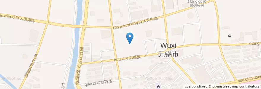 Mapa de ubicacion de Starbucks en الصين, ووشي, 梁溪区(Liangxi).
