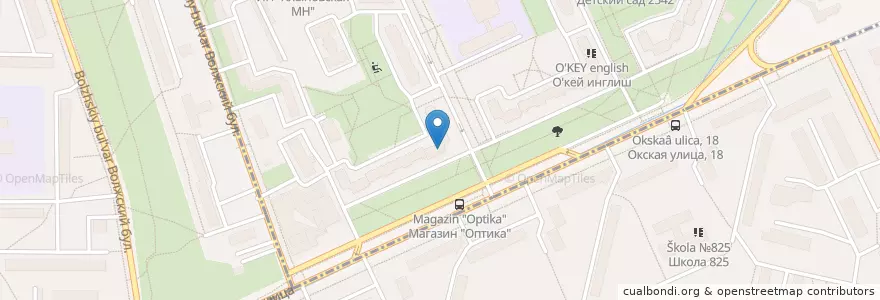 Mapa de ubicacion de Медок en 러시아, Центральный Федеральный Округ, Москва, Юго-Восточный Административный Округ.
