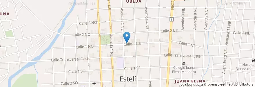 Mapa de ubicacion de Clínica Cruz Azul en نيكاراجوا, Estelí, Estelí (Municipio), Estelí.