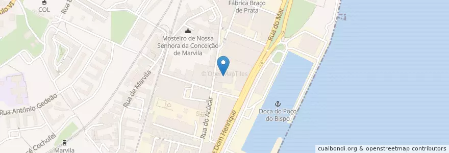 Mapa de ubicacion de LAV en Португалия, Área Metropolitana De Lisboa, Лиссабон, Grande Lisboa, Лиссабон, Marvila.