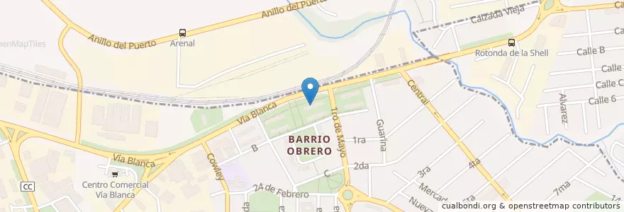 Mapa de ubicacion de Barrio Obrero en کوبا, La Habana.