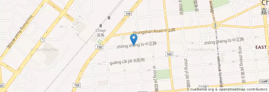 Mapa de ubicacion de Xiang Xiang en Taiwan, Provincia Di Taiwan, Chiayi, Contea Di Chiayi, 西區.