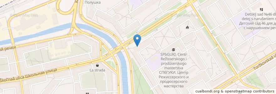 Mapa de ubicacion de Кофе Bon en Russia, Northwestern Federal District, Leningrad Oblast, Saint Petersburg, Приморский Район, Округ Чёрная Речка.