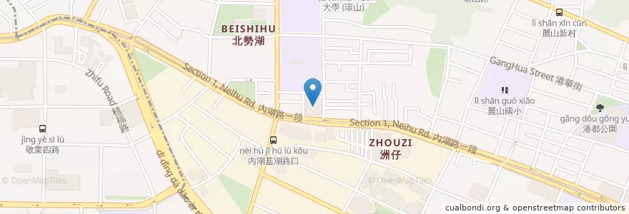 Mapa de ubicacion de 新爺煲仔飯 en تايوان, تايبيه الجديدة, تايبيه, 內湖區.