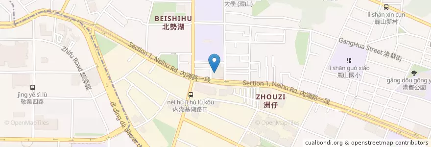 Mapa de ubicacion de 李家韓國食堂 en Taiwan, 新北市, Taipei, 內湖區.