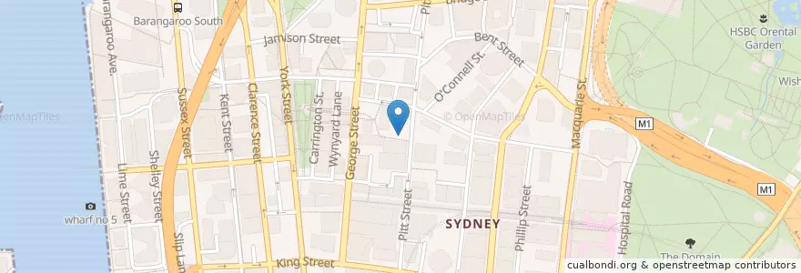 Mapa de ubicacion de Destination Roll en Austrália, Nova Gales Do Sul, Council Of The City Of Sydney, Sydney.