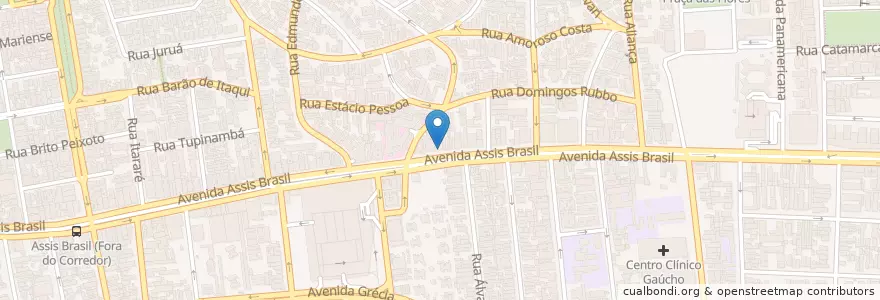 Mapa de ubicacion de Restaurante e Lancheria Ferrari en 巴西, 南部, 南里奥格兰德, Região Metropolitana De Porto Alegre, Região Geográfica Intermediária De Porto Alegre, Região Geográfica Imediata De Porto Alegre, 阿雷格里港.