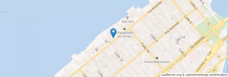 Mapa de ubicacion de Oficina de Licencia de Conducción e Infracciones en كوبا, La Habana.