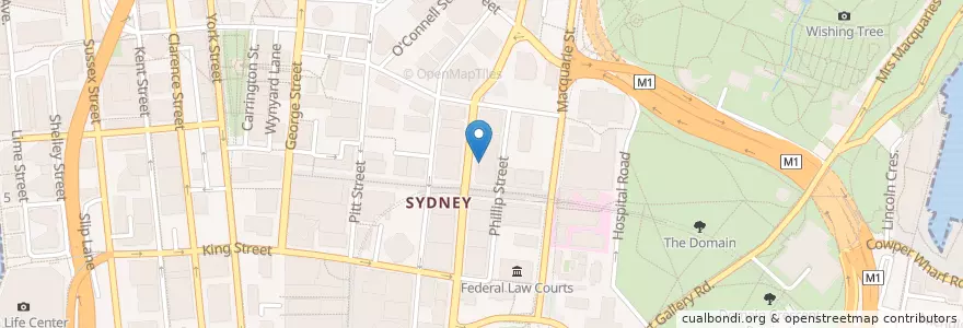 Mapa de ubicacion de Fire & Food en Australië, Nieuw-Zuid-Wales, Council Of The City Of Sydney, Sydney.