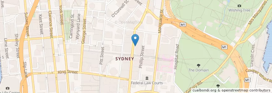 Mapa de ubicacion de Crush Juice Bar en Australië, Nieuw-Zuid-Wales, Council Of The City Of Sydney, Sydney.