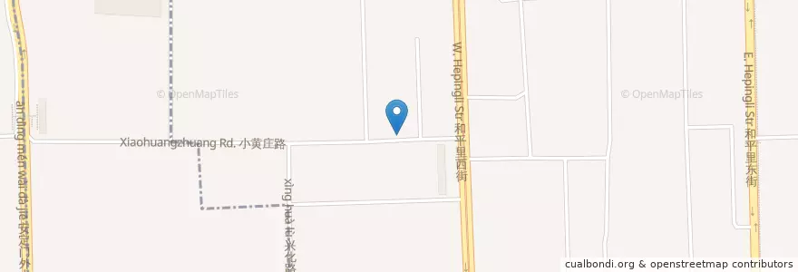 Mapa de ubicacion de 护国寺小吃 en 중국, 베이징시, 허베이성, 东城区.