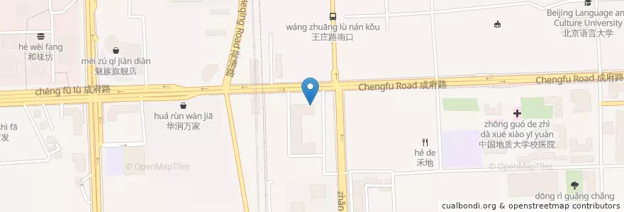 Mapa de ubicacion de KFC en China, Beijing, Hebei, 海淀区.