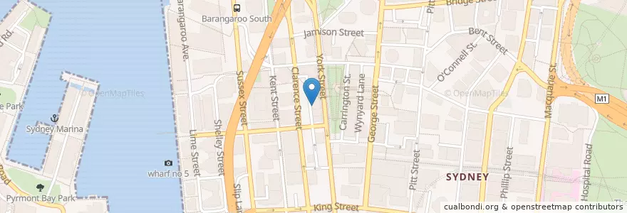 Mapa de ubicacion de Next Door en Australia, New South Wales, Council Of The City Of Sydney, Sydney.