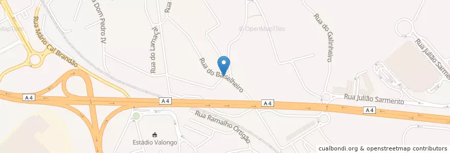 Mapa de ubicacion de Café Luar en 葡萄牙, 北部大區, Porto, Área Metropolitana Do Porto, Valongo, Valongo.