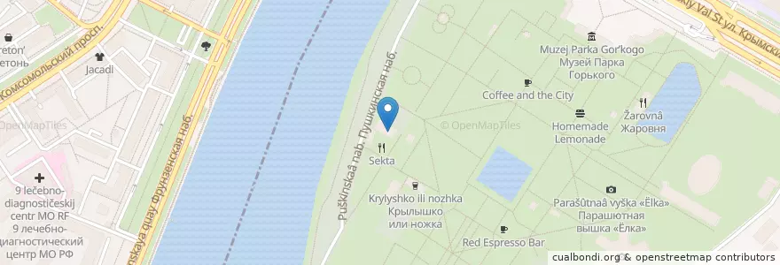Mapa de ubicacion de Хлеб Насущный en Rusia, Центральный Федеральный Округ, Москва, Центральный Административный Округ.
