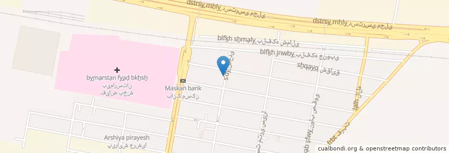 Mapa de ubicacion de دو لپی en Irão, Teerã, شهرستان تهران, Teerã, بخش مرکزی شهرستان تهران.