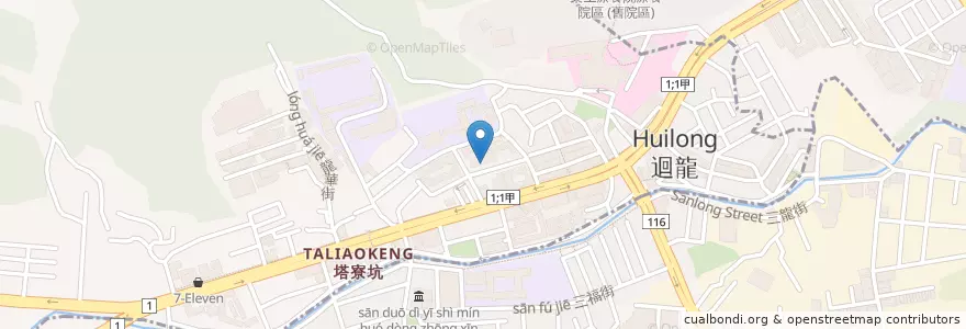 Mapa de ubicacion de 漢林大漢堡 en تایوان, 桃園市, 龜山區.