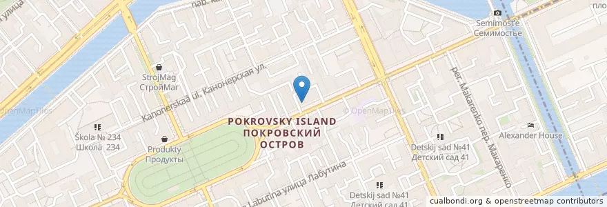 Mapa de ubicacion de Кофе и Пельмени en Russland, Föderationskreis Nordwest, Oblast Leningrad, Sankt Petersburg, Адмиралтейский Район, Округ Коломна.