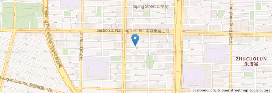Mapa de ubicacion de 安安河粉 en تایوان, 新北市, تایپه, 中山區.