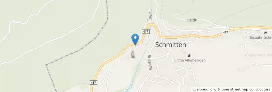 Mapa de ubicacion de Richi's Töff Treff en Svizzera, Grigioni, Albula, Schmitten (Gr).