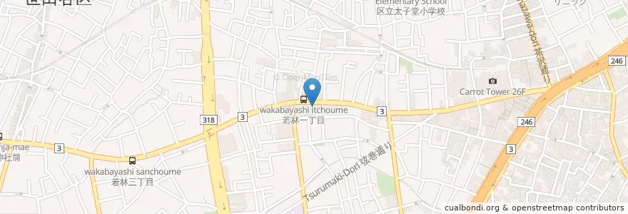 Mapa de ubicacion de ENEOS en Japon, Tokyo, 世田谷区.