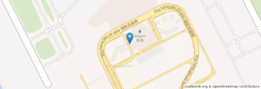 Mapa de ubicacion de Shenzhen Airport Coach Station en China, Guangdong, Shenzhen, Bao'an District.