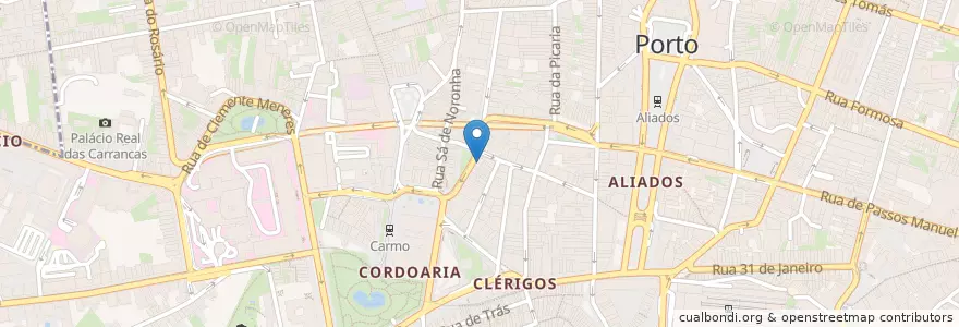 Mapa de ubicacion de Stash en البرتغال, المنطقة الشمالية (البرتغال), Área Metropolitana Do Porto, بورتو, بورتو, Cedofeita, Santo Ildefonso, Sé, Miragaia, São Nicolau E Vitória.