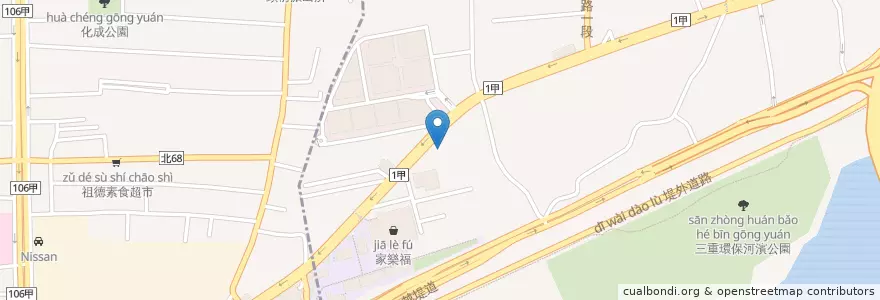 Mapa de ubicacion de 山隆加油站 en Taiwan, 新北市.