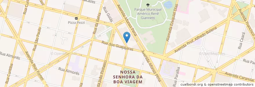 Mapa de ubicacion de Pé de Couve en ブラジル, 南東部地域, ミナス ジェライス, Região Geográfica Intermediária De Belo Horizonte, Região Metropolitana De Belo Horizonte, Microrregião Belo Horizonte, ベロオリゾンテ.