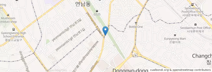 Mapa de ubicacion de Yoger Presso en Korea Selatan, 서울, 마포구, 서교동.
