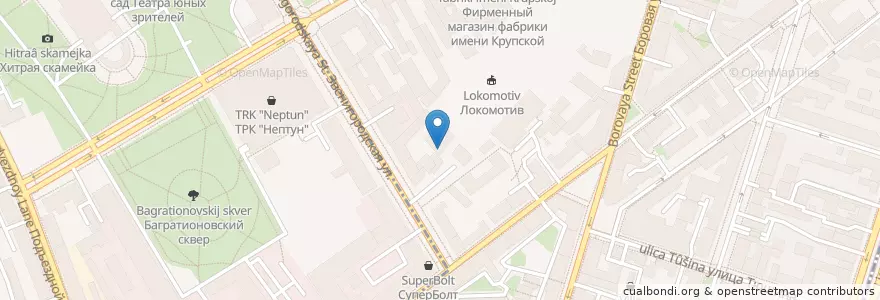 Mapa de ubicacion de Анэкс en Rusland, Северо-Западный Федеральный Округ, Oblast Leningrad, Sint-Petersburg, Владимирский Округ.