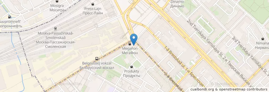 Mapa de ubicacion de Джаганнат en Russie, District Fédéral Central, Moscou, Центральный Административный Округ, Тверской Район.