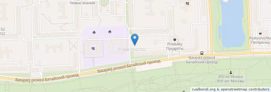 Mapa de ubicacion de Бочонок en Russland, Föderationskreis Zentralrussland, Moskau, Südlicher Verwaltungsbezirk.