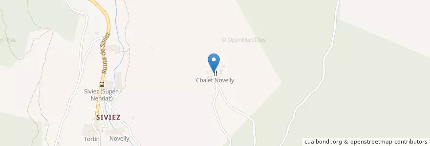 Mapa de ubicacion de Chalet Novelly en 瑞士, Valais/Wallis, Conthey, Nendaz.