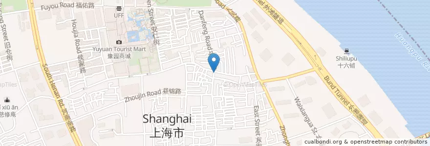 Mapa de ubicacion de CoCo en China, Shanghai, Huangpu District.
