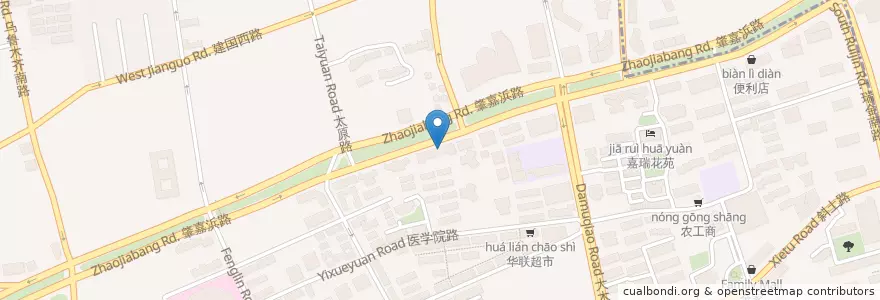 Mapa de ubicacion de 人和馆 en 中国, 上海市, 徐匯区.
