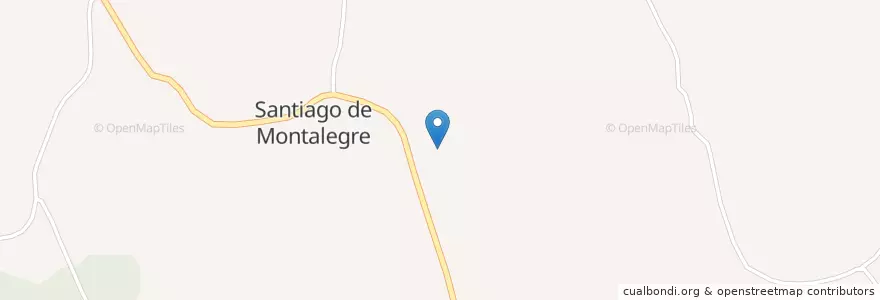 Mapa de ubicacion de Santiago de Montalegre en 葡萄牙, Santarém, Centro, Médio Tejo, Sardoal, Santiago De Montalegre.
