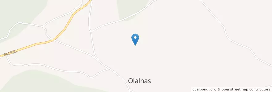 Mapa de ubicacion de Olalhas en ポルトガル, Santarém, Centro, Médio Tejo, Tomar, Olalhas.