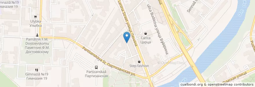 Mapa de ubicacion de Бар, который построил Джек en Russie, District Fédéral Sibérien, Oblast D'Omsk, Омский Район, Городской Округ Омск.