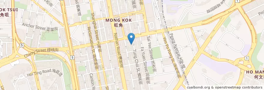 Mapa de ubicacion de 六丸日本料理 Lokumaru Japanese Casual Restaurant en Cina, Guangdong, Hong Kong, Kowloon, Nuovi Territori, 油尖旺區 Yau Tsim Mong District.
