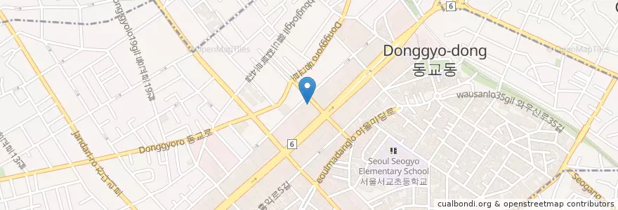 Mapa de ubicacion de KEB하나은행 en 韩国/南韓, 首尔, 麻浦區, 서교동.