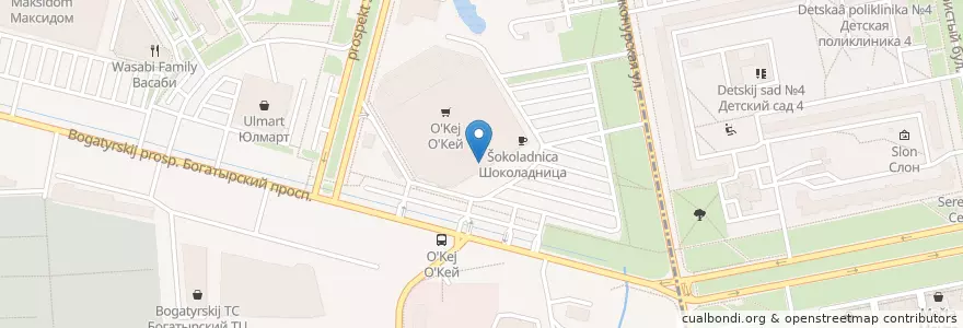Mapa de ubicacion de Радуга en Russia, Northwestern Federal District, Leningrad Oblast, Saint Petersburg, Приморский Район, Округ Озеро Долгое.