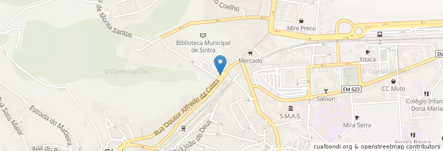 Mapa de ubicacion de Chafariz da Estefânea en البرتغال, Área Metropolitana De Lisboa, Lisboa, Grande Lisboa, Sintra, Sintra.