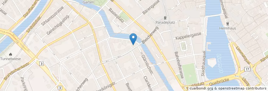Mapa de ubicacion de La Stanza en Switzerland, Zurich, District Zurich, Zurich.